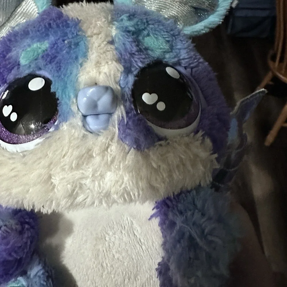 Hatchimals Interactive‎ Plush Purple Blue Talking Toy Wings 2019